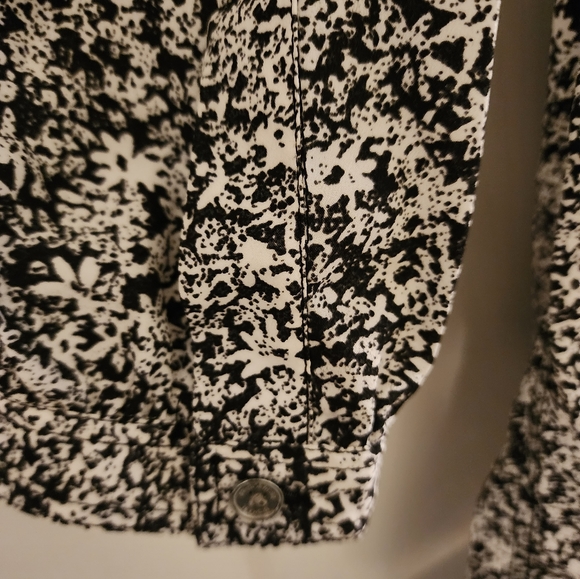 Michael Kors Long Sleeve Button Down Shorts Romper Size XL - Picture 9 of 11